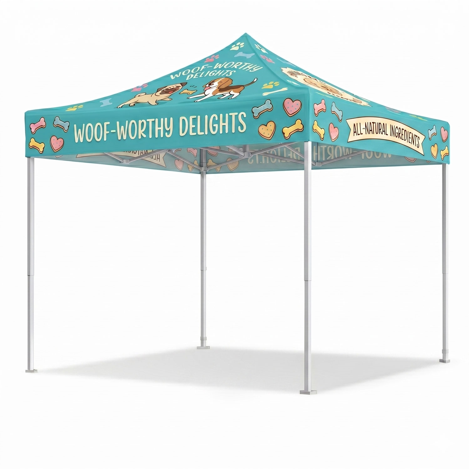 10x10 custom printed pop-up tent