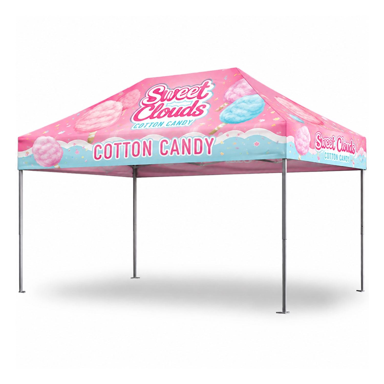 10x15 custom printed pop-up tent
