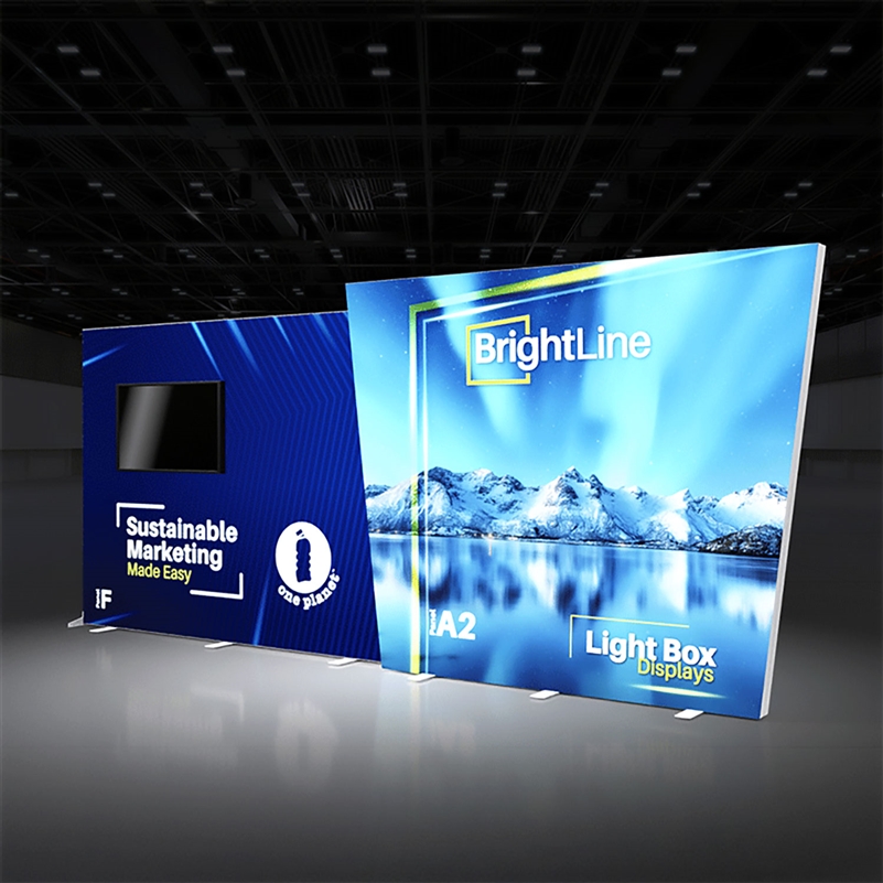 10x20 BrightLine Backlit Trade Show Display Kit FA2 - Hybrid Partial ...