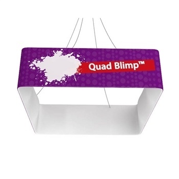 Quad Blimp™ Straight Square Hanging Sign - 12 ft x 36 in [Graphics Only]