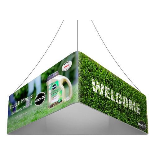 Trio Blimp™ Straight Triangle Hanging Sign - 10 ft x 48 in [Complete]