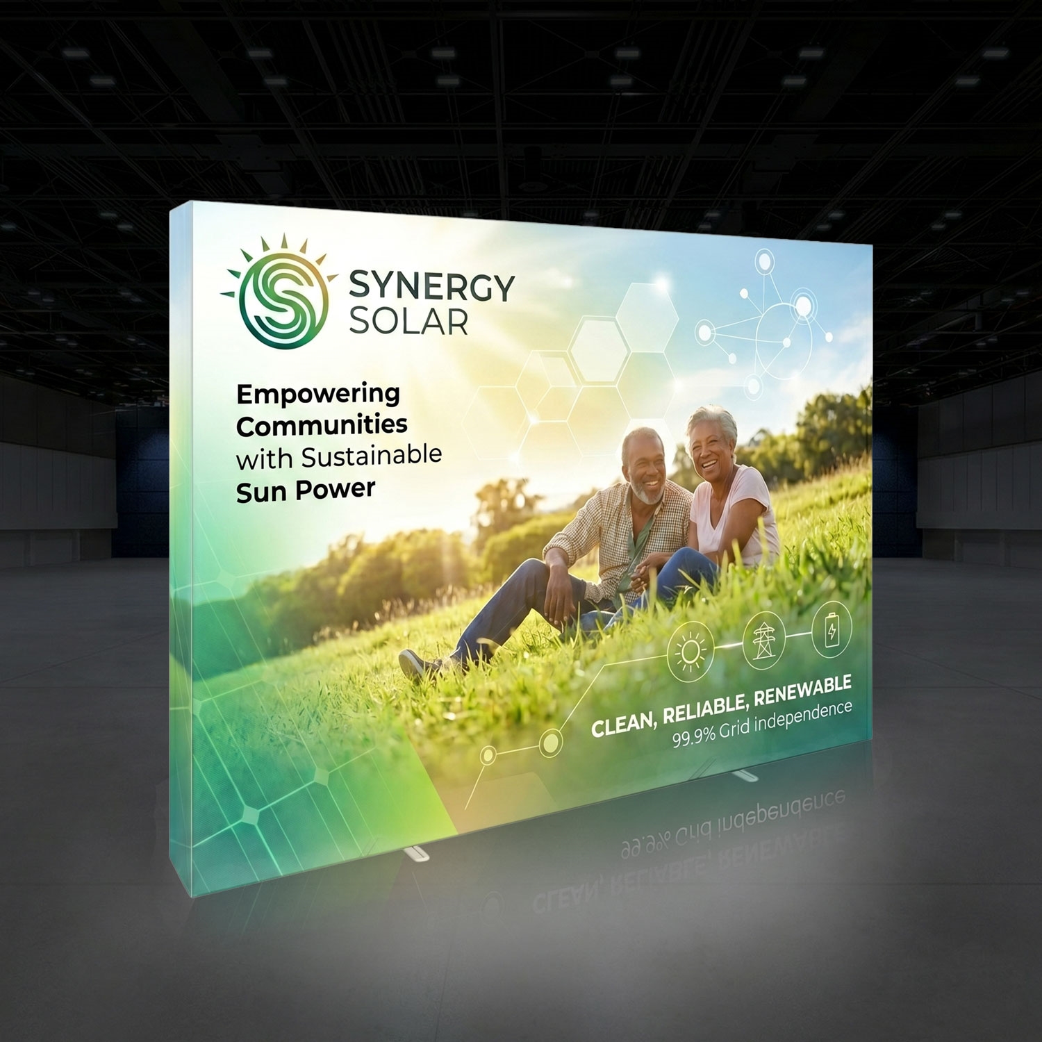 10ft Embrace backlit SEG pop-up trade show display
