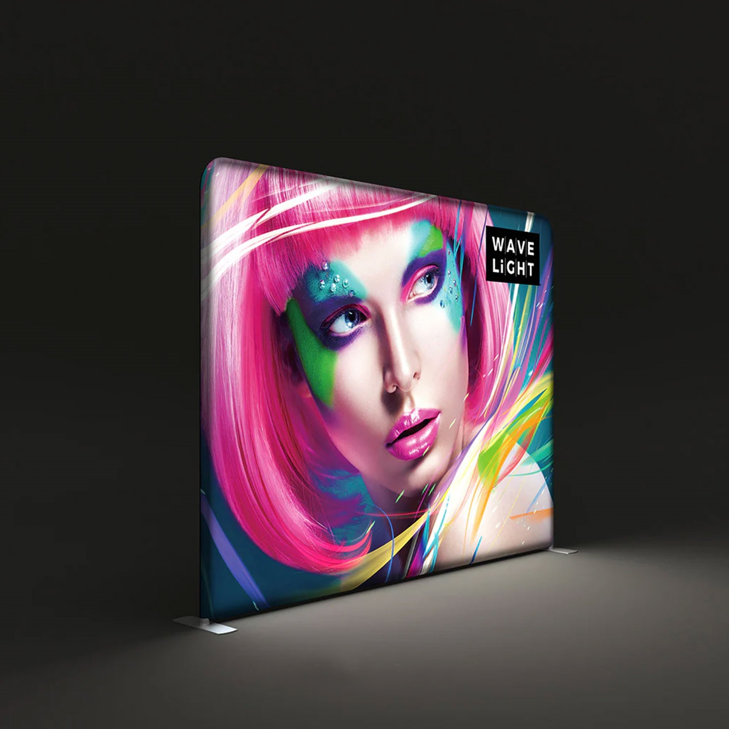 WaveLight LED backlit tension fabric display